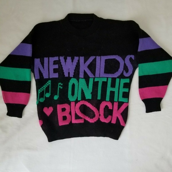 New Kids On The Block Sweater 1990 Rock Express - Picture 8 of 8
